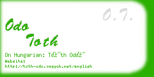 odo toth business card